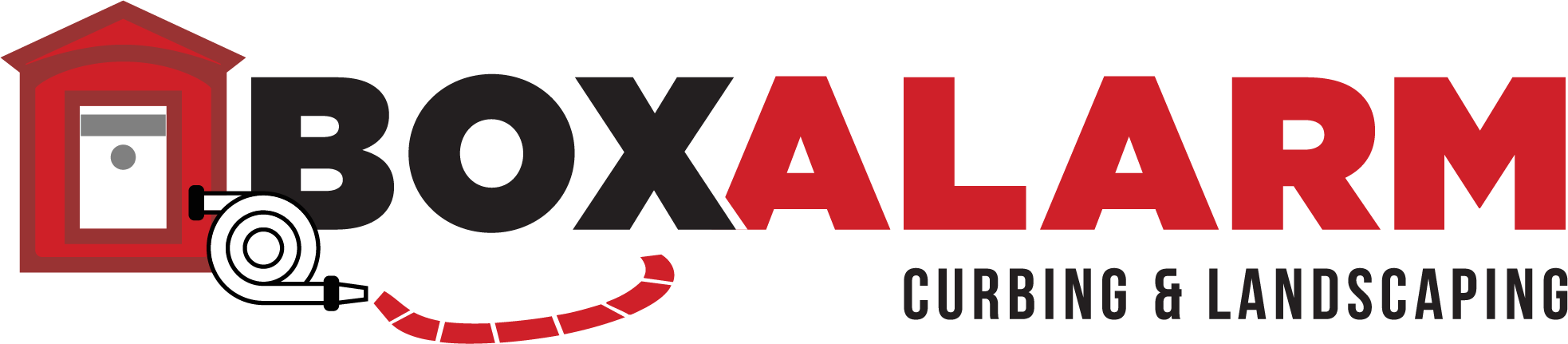 Box Alarm Curbing Light Background Logo